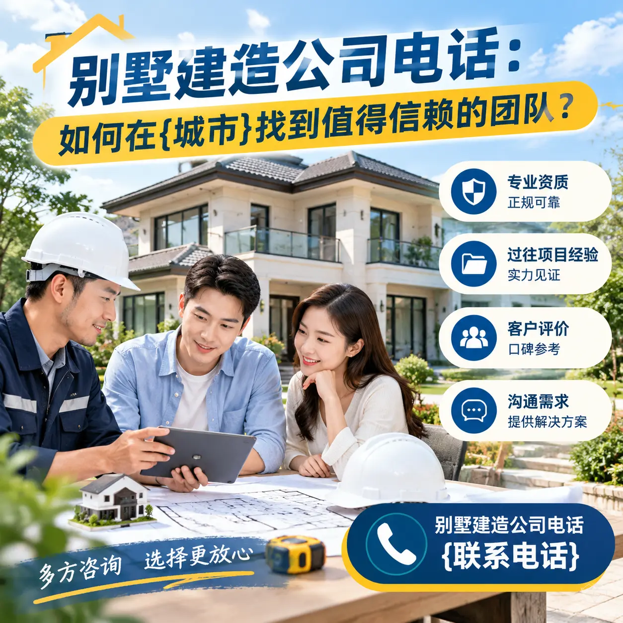 别墅建造公司电话：如何在西秀找到值得信赖的团队？