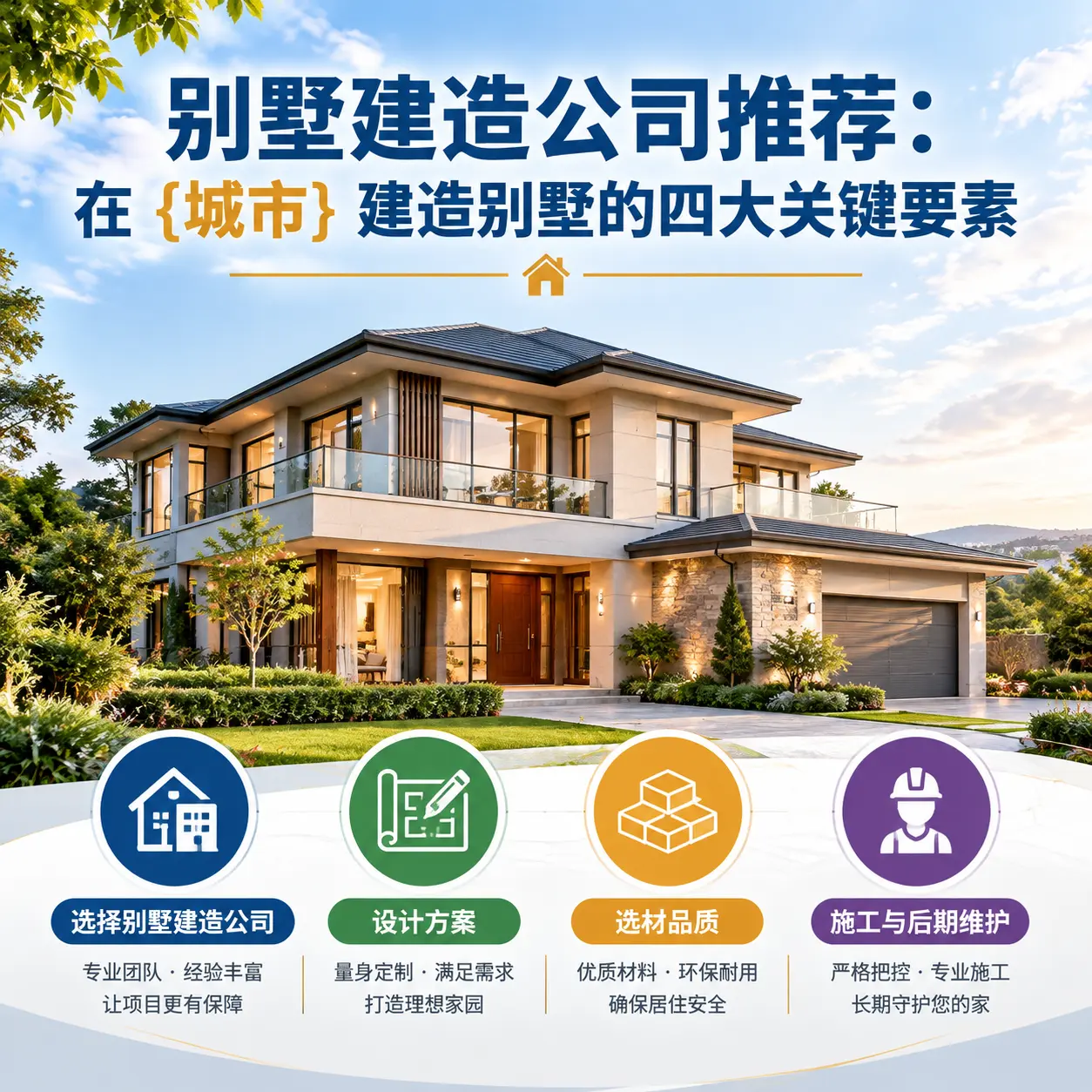 别墅建造公司推荐:在 西秀 建造别墅的四大关键要素