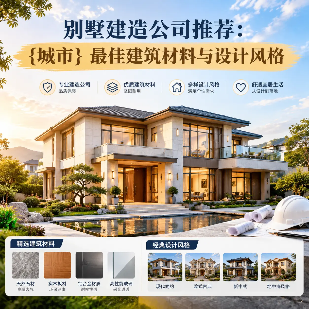 别墅建造公司推荐: 西秀 最佳建筑材料与设计风格