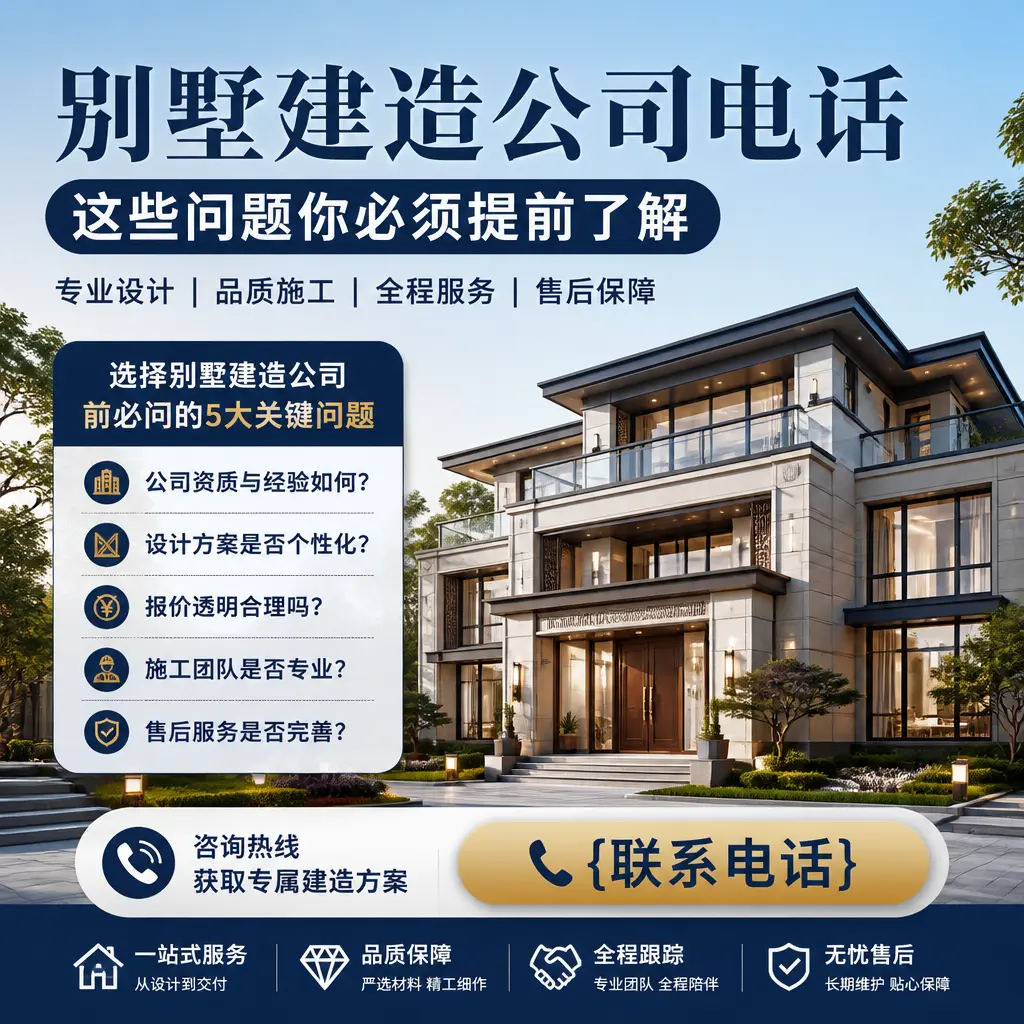 西秀别墅建造公司电话，这些问题你必须提前了解