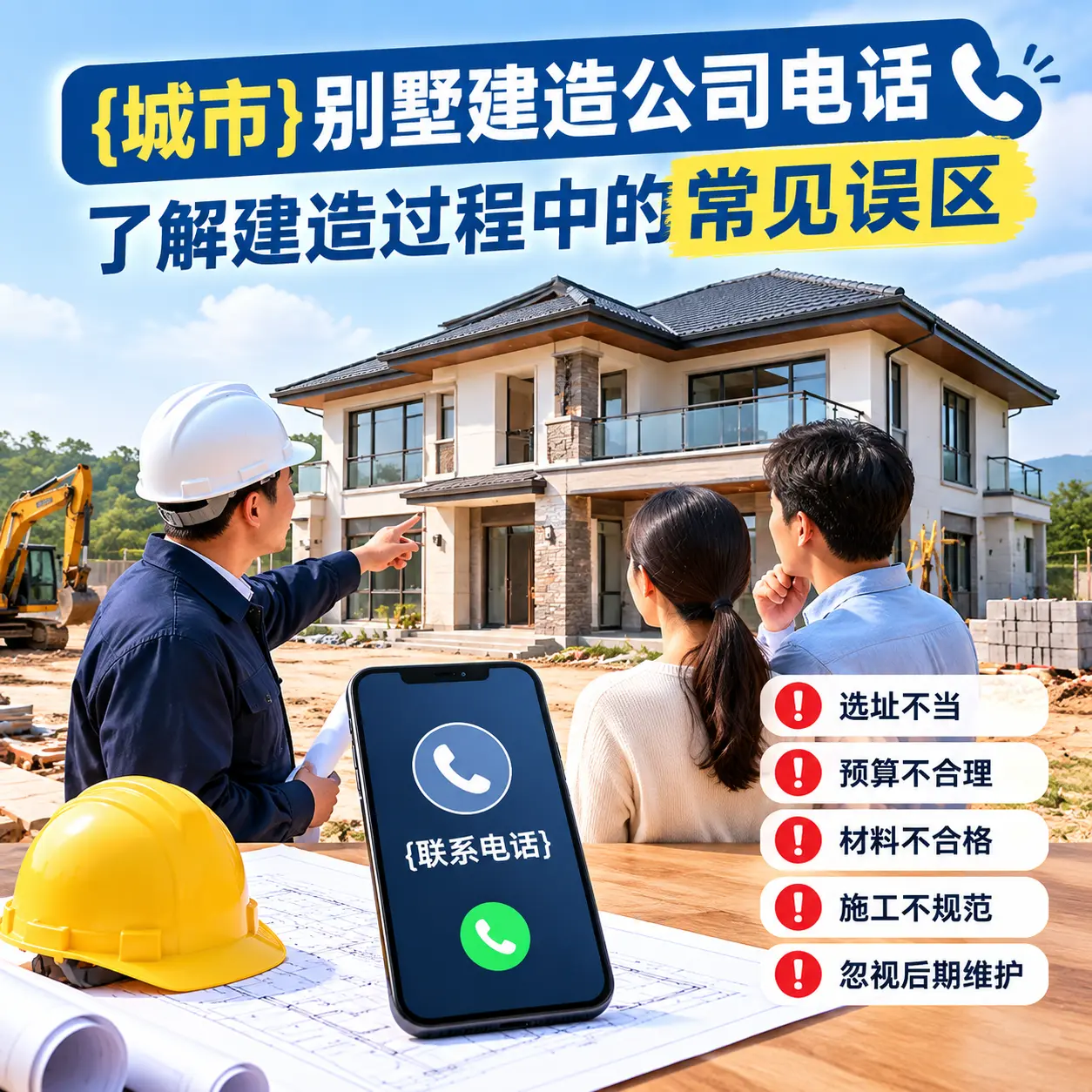 西秀别墅建造公司电话，了解建造过程中的常见误区