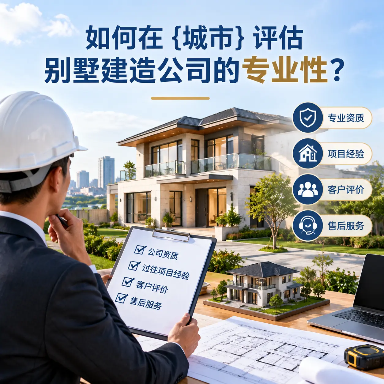 如何在 西秀 评估别墅建造公司的专业性？